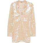 Abito marylin con paillettes in beige Oséree - donna 