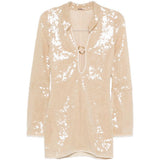 Abito marylin con paillettes in beige Oséree - donna 
