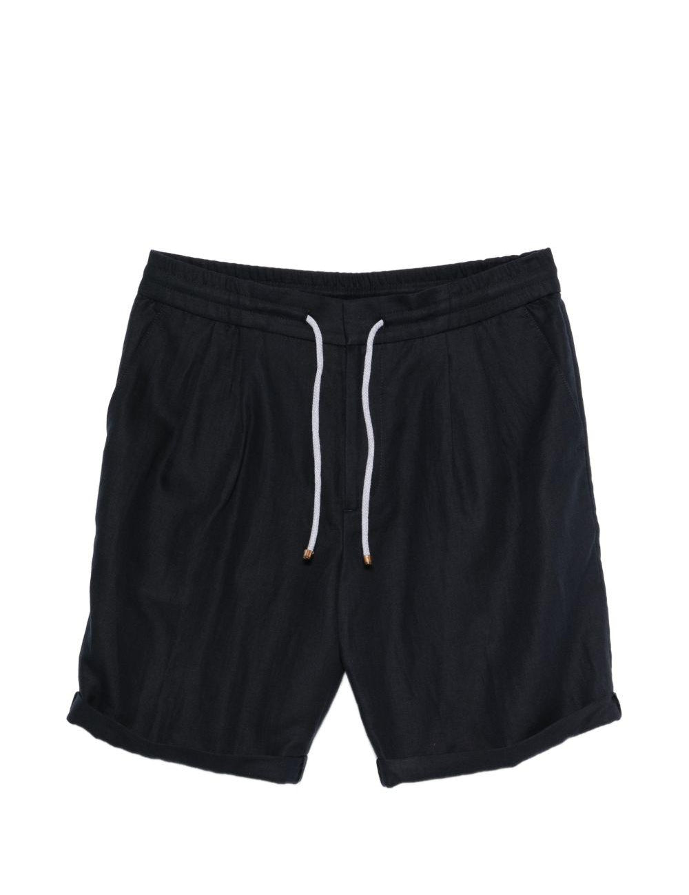 Pantaloncini con coulisse in blu Brunello cucinelli - uomo 