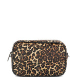 Borsa a tracolla Star mini con stampa leopardata in marrone Golden goose - donna 