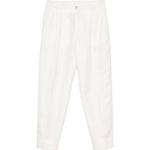 Pantaloni a pieghe con elastico in vita in beige  Briglia 1949- donna 