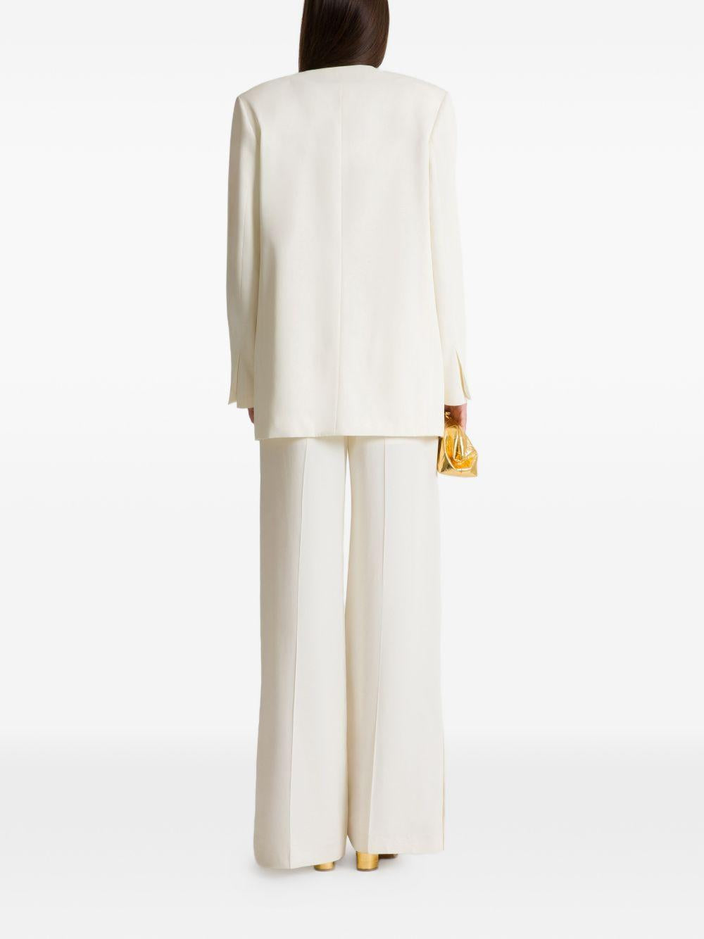 Blazer doppiopetto in avorio Alberta Ferretti - donna 