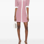 Abito corto con pois in rosa Alessandra Rich - donna 
