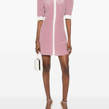 Abito corto con pois in rosa Alessandra Rich - donna 