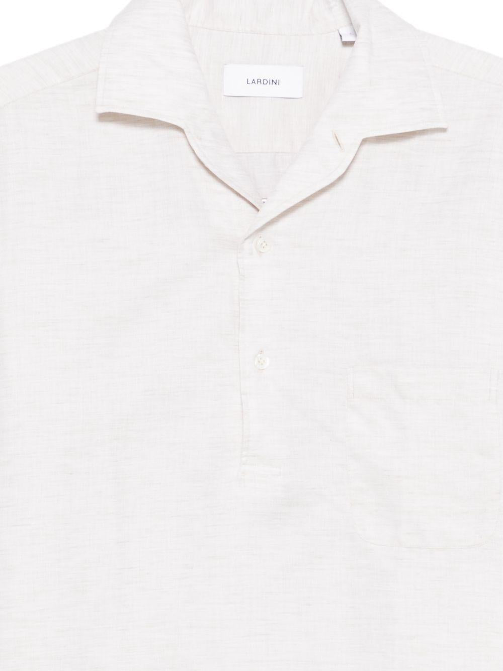 Polo a maniche lunghe in bianco Lardini - uomo 