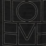 Foulard di seta con monogramma ricamato in nero Toteme - donna 