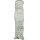 Abito lungo edfu in verde salvia Rick Owens Lilies - donna 