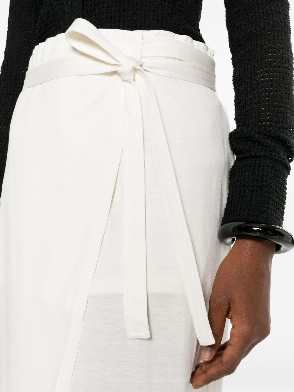 Gonna midi a portafoglio in bianco Toteme - donna 