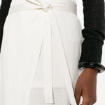 Gonna midi a portafoglio in bianco Toteme - donna 