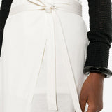 Gonna midi a portafoglio in bianco Toteme - donna 