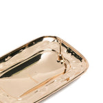 Orecchini martellati con cristalli in oro Self-portrait - donna 
