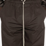 Pantaloni con coulisse dietrich in marrone Rick owens - uomo 