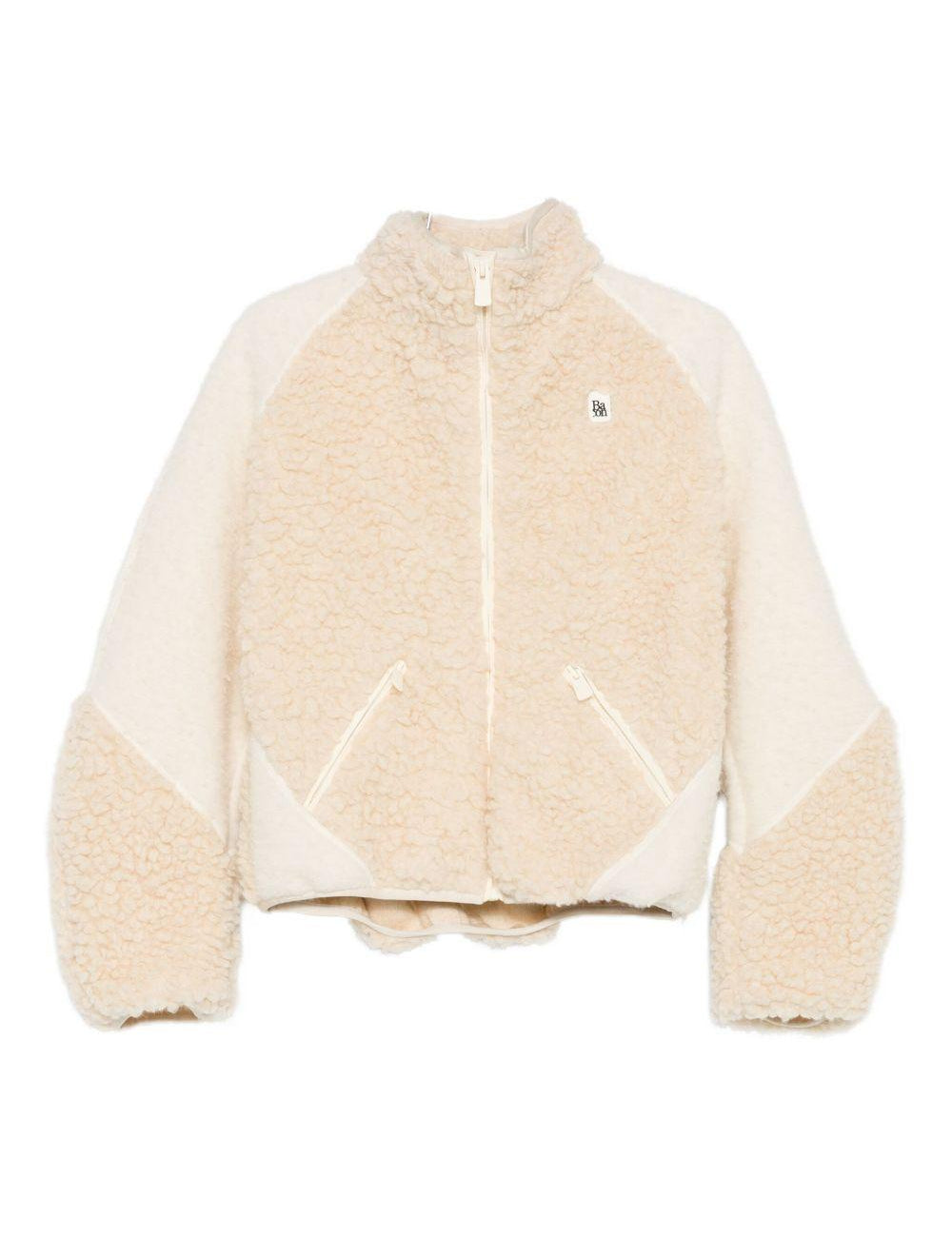 Giacca in teddy beige e avorio Bacon - donna 