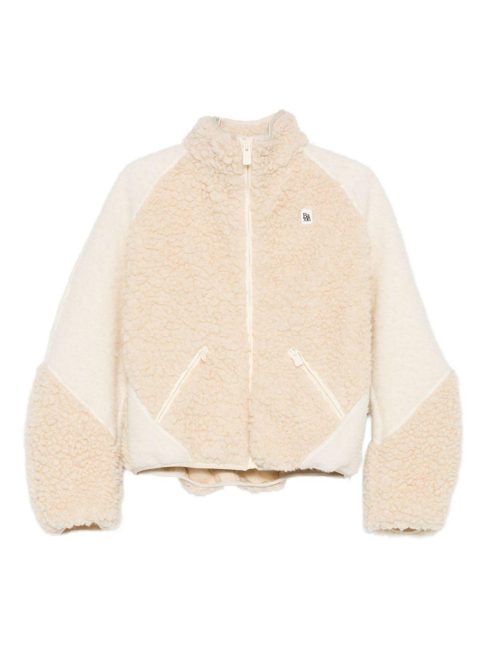 Giacca in teddy beige e avorio Bacon - donna 