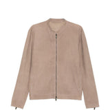 Giacca in pelle scamosciata in beige Salvatore santoro - uomo 
