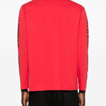 T-shirt a manica lunga stampata in rosso Simone rocha - uomo 