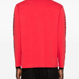 T-shirt a manica lunga stampata in rosso Simone rocha - uomo 