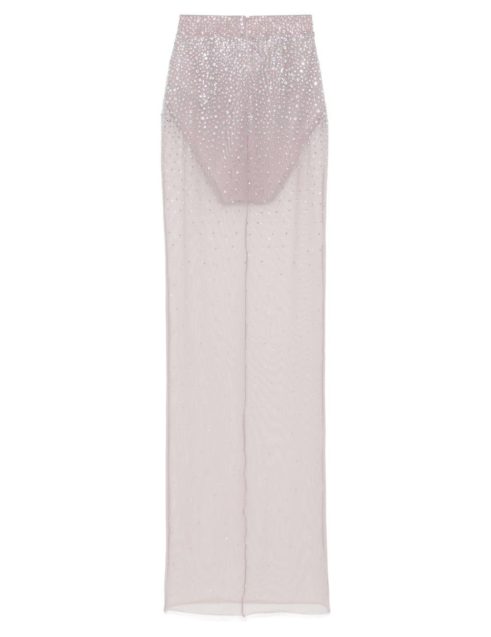 Gonna trasparente con cristalli in grigio Alex perry - donna 