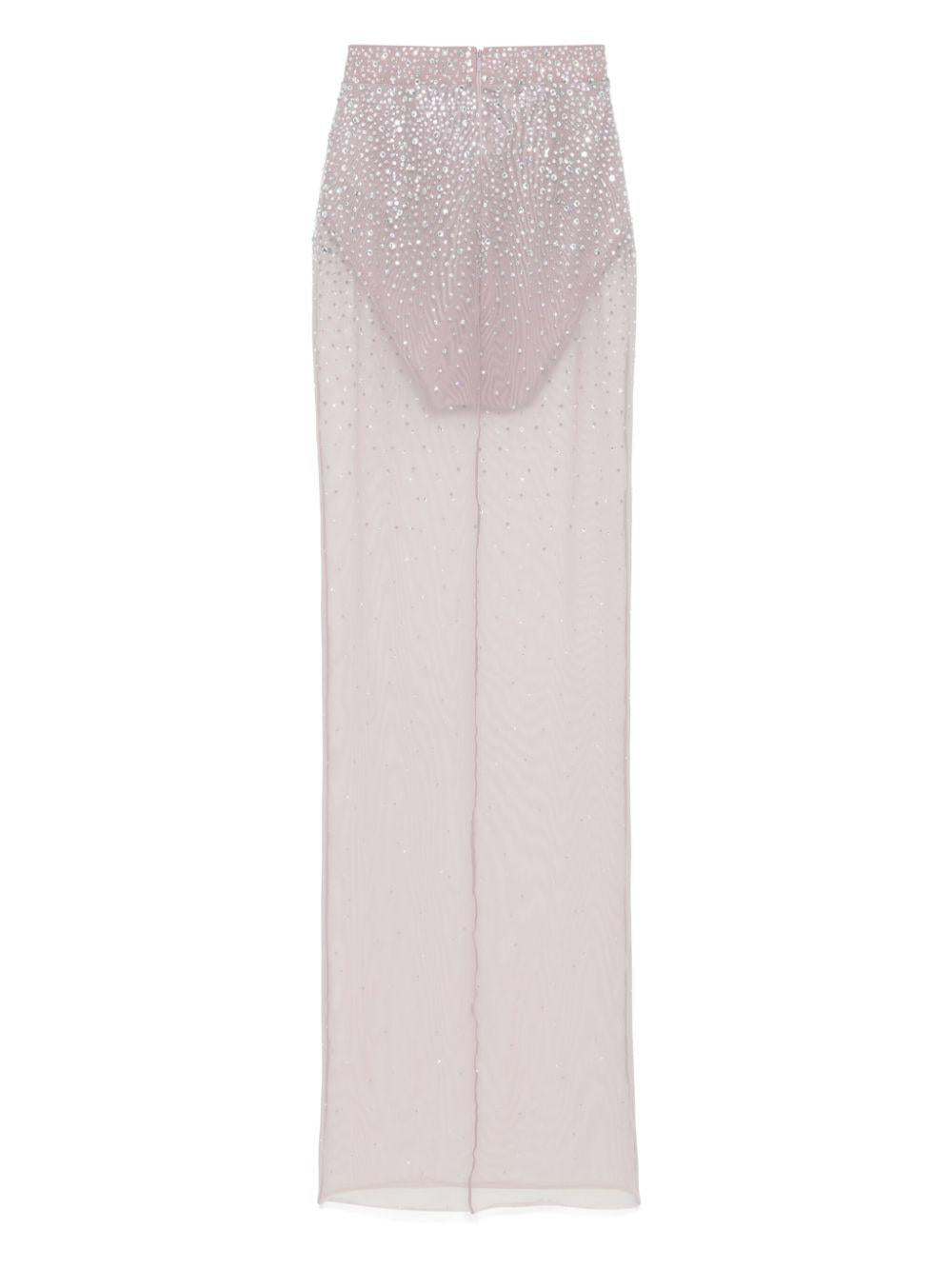 Gonna trasparente con cristalli in grigio Alex perry - donna 