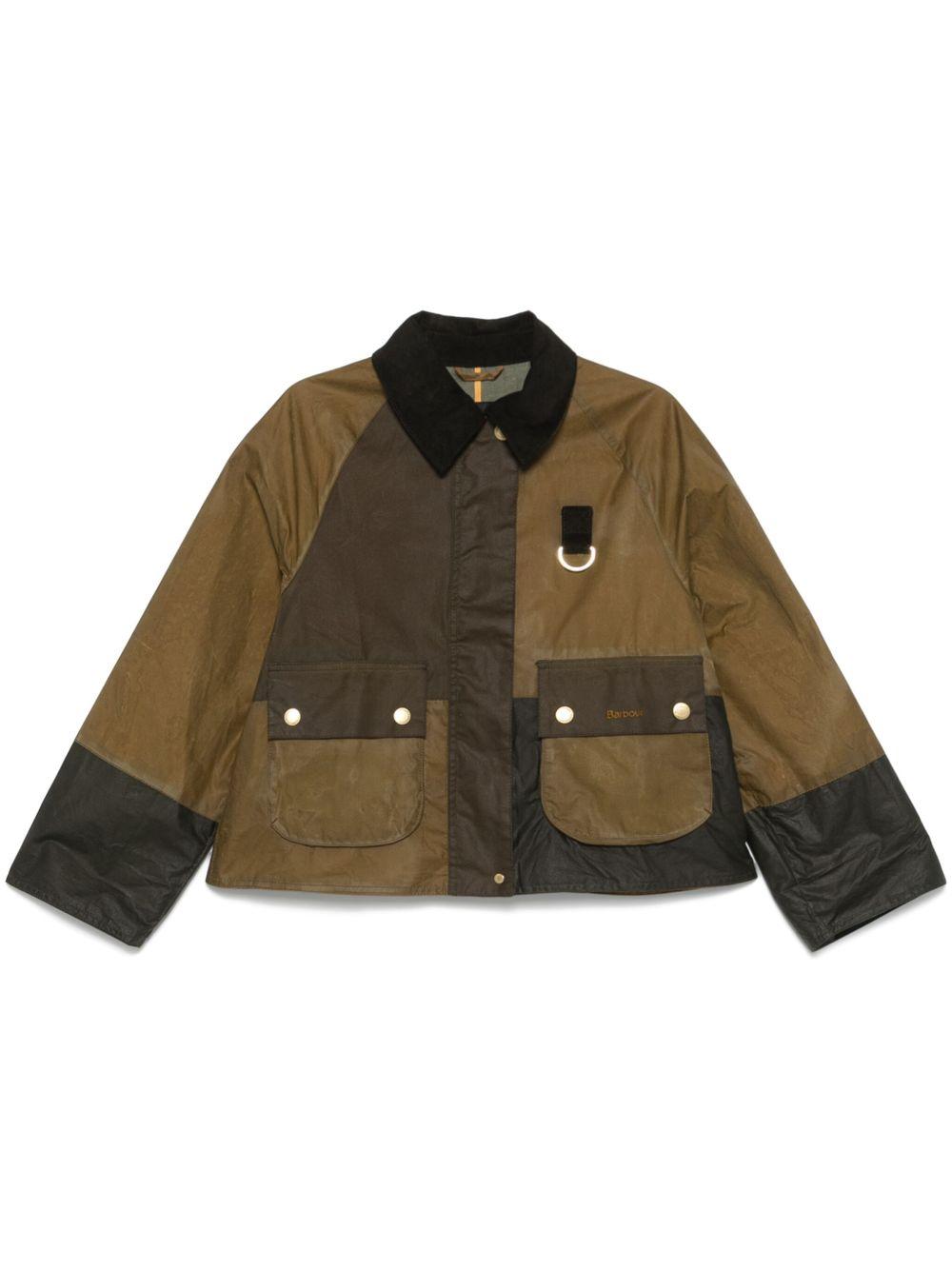 Giacca Alma con design color-block in marrone e verde Barbour - donna 