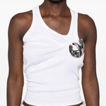 Top emoji con spilla in bianco Coperni - donna 