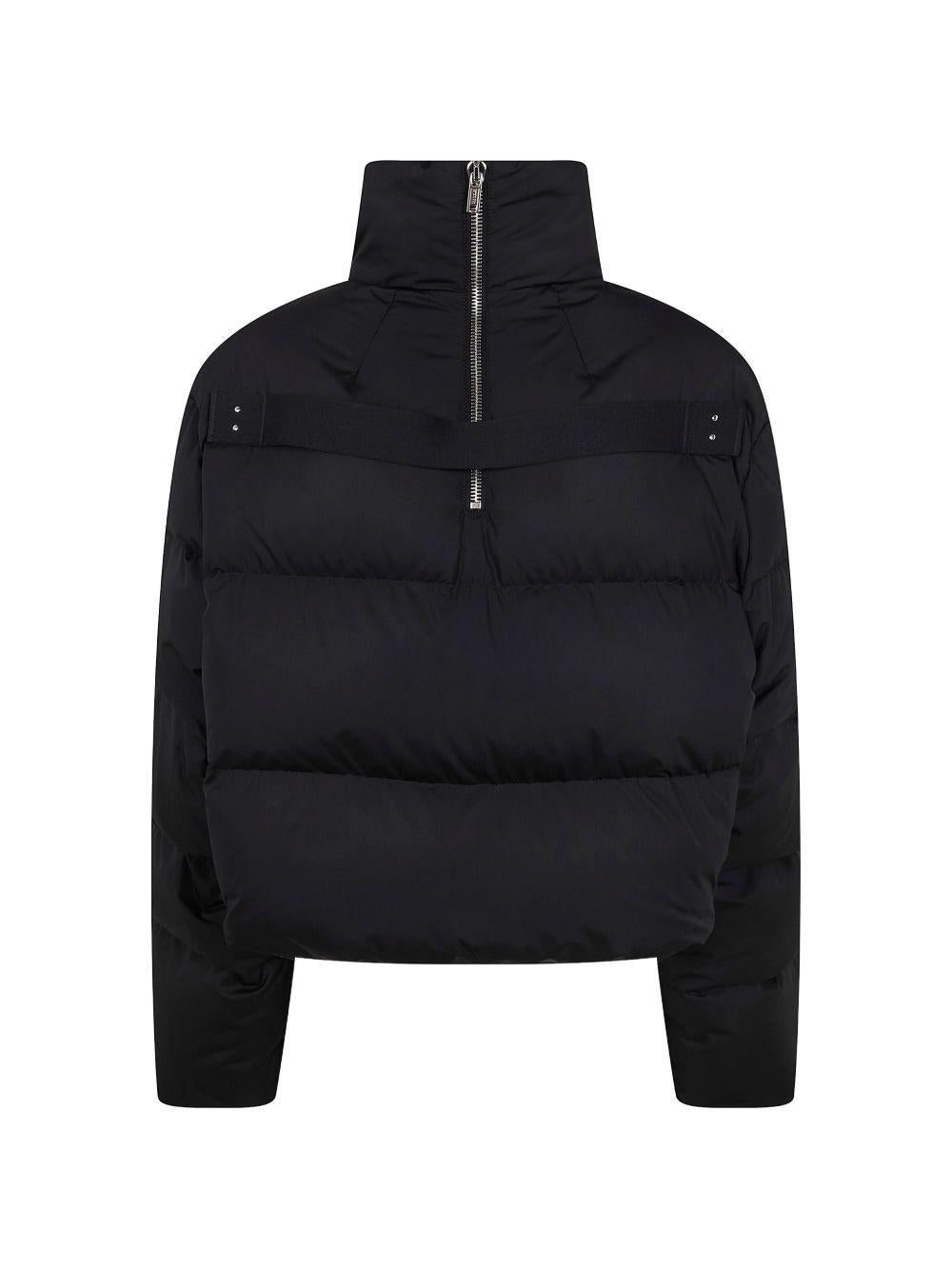 Giacca cyclopic crop in nero Rick Owens x Moncler - unisex<BR/><BR/> 