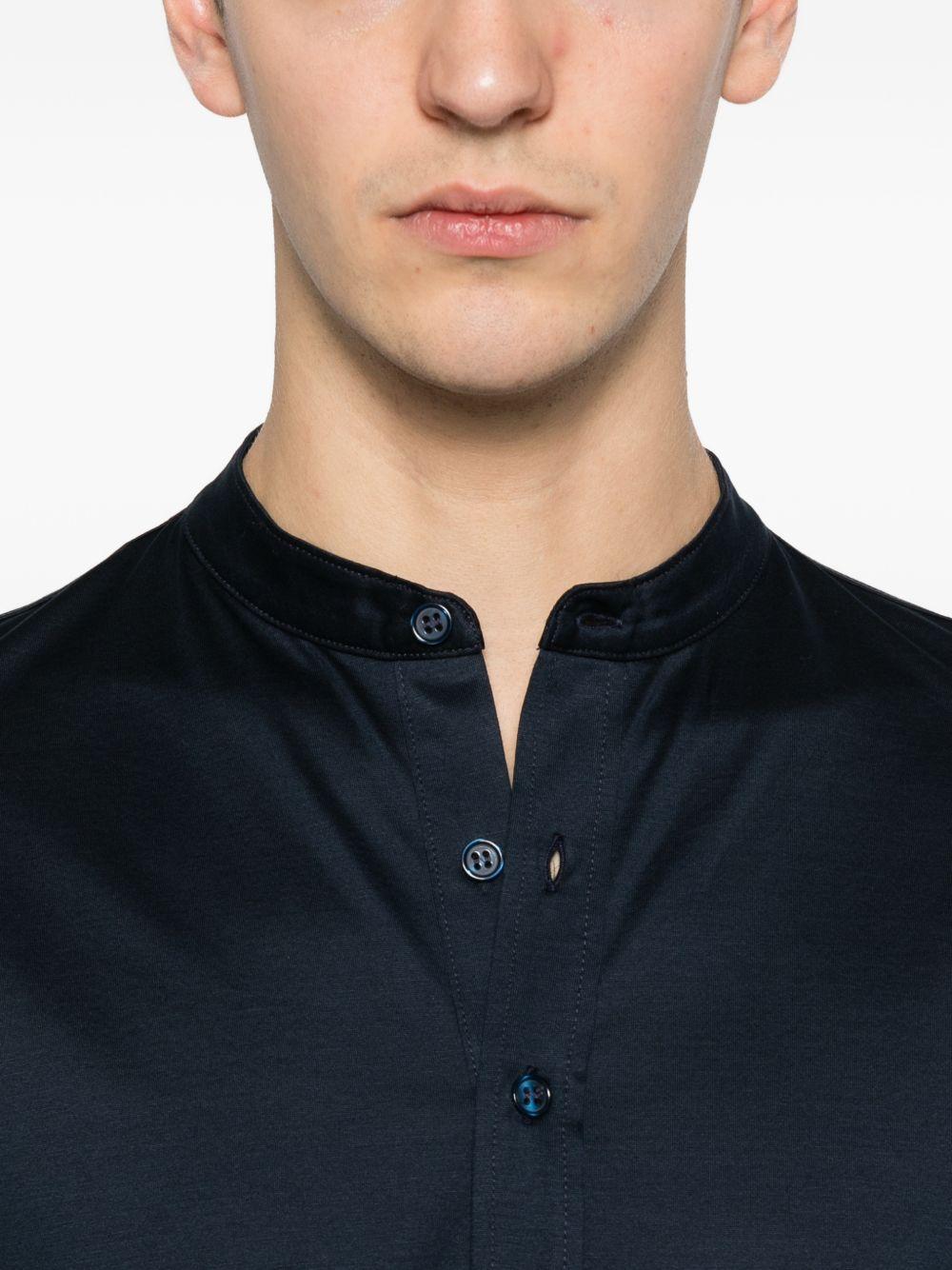 T-shirt a maniche lunghe in blu Tokyo luxury brand - uomo 