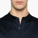 T-shirt a maniche lunghe in blu Tokyo luxury brand - uomo 