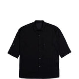 Camicia a maniche corte in nero Yohji yamamoto - uomo 