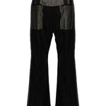 Pantaloni a vita alta Dirt Bolan in nero - unisex 