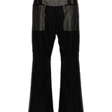 Pantaloni a vita alta Dirt Bolan in nero - unisex 