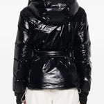 Bomber con cappuccio in nero Perfect moment - donna 
