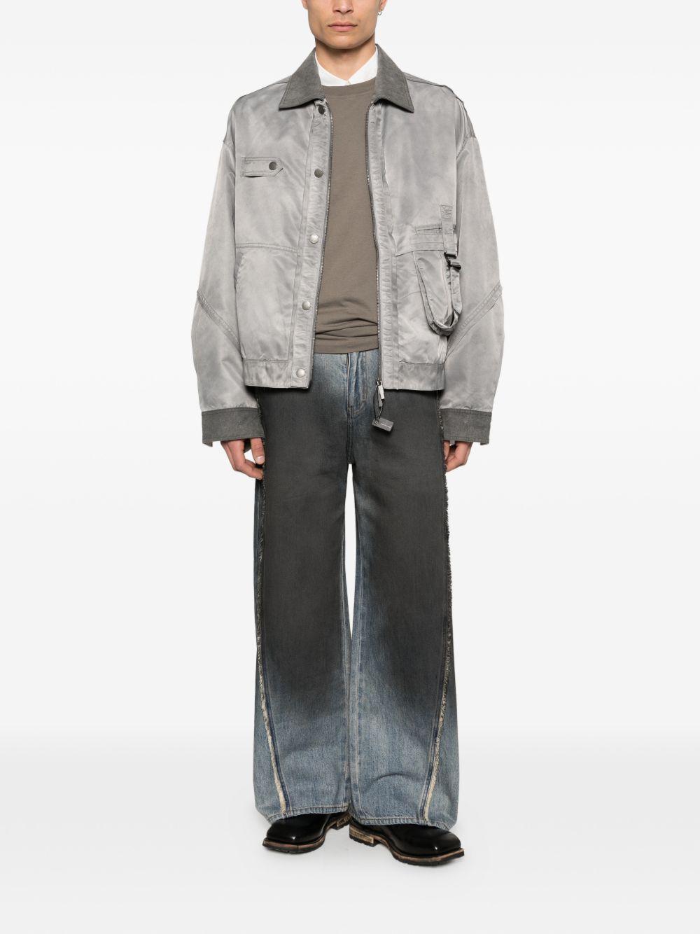 Giacca bomber con tasche in grigio Feng Chen Wang - uomo 