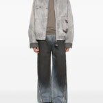 Giacca bomber con tasche in grigio Feng Chen Wang - uomo 