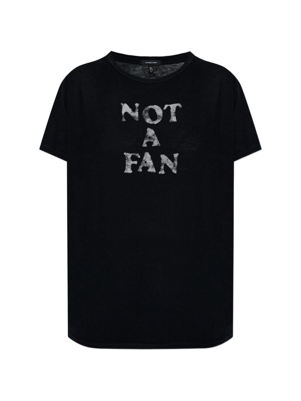 T-shirt girocollo stampata in nero R13 - donna 