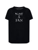 T-shirt girocollo stampata in nero R13 - donna