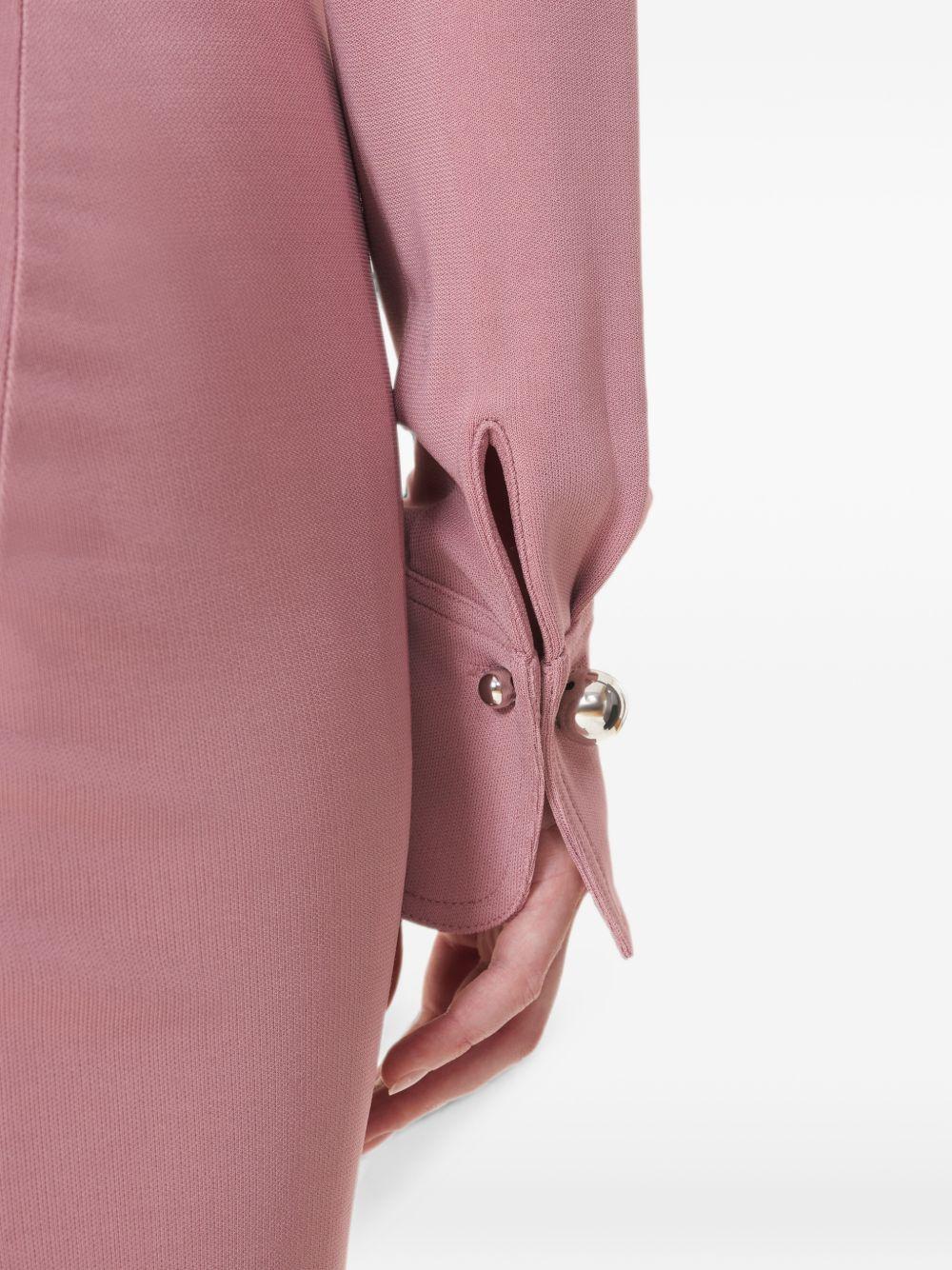 Abito midi in viscosa in rosa 