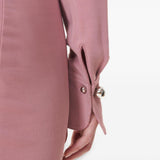 Abito midi in viscosa in rosa 