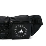 Borsa da marsupio con logo stampato in nero Adidas by stella mc cartney - donna 
