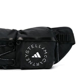Borsa da marsupio con logo stampato in nero Adidas by stella mc cartney - donna 