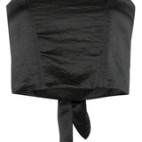 Top corto in nero Forte forte - donna 