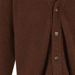 Cardigan a maniche lunghe in marrone Laneus - uomo 