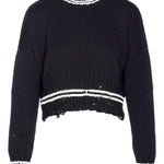 Maglione con effetto consumato in nero Marni - donna 