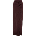 Gonna Phoebe con arricciatura in marrone the andamane - donna 