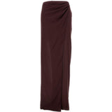 Gonna Phoebe con arricciatura in marrone the andamane - donna 