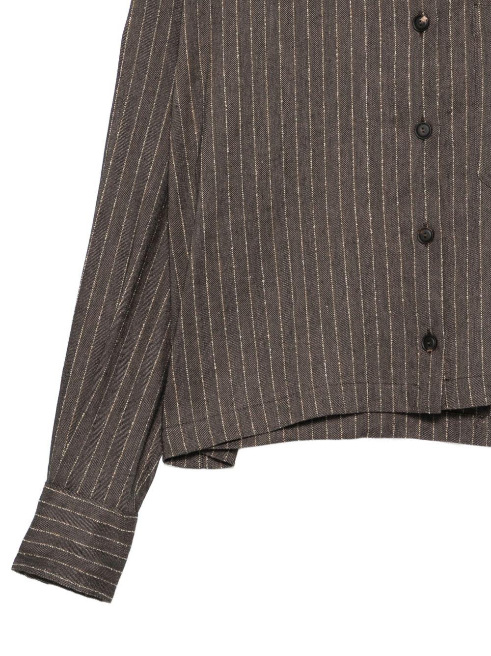 Camicia a righe in marrone Antonelli - donna 