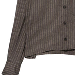 Camicia a righe in marrone Antonelli - donna 