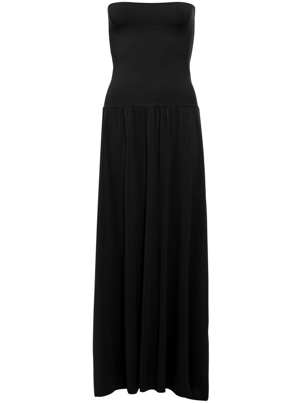 Copricostume lungo a fascia in nero Oda Eres - donna 