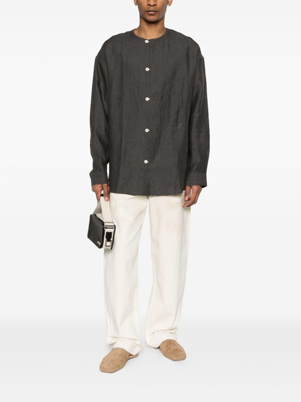 Camicia Pastro in grigio scuro Jacquemus - uomo 