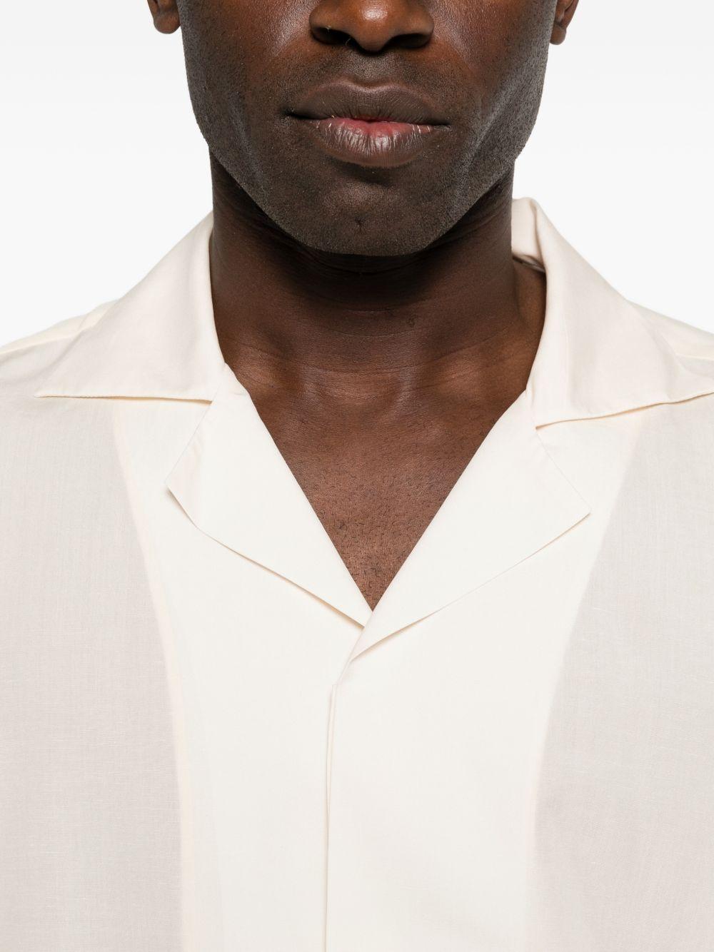 Camicia con revers a lancia in rosa chiaro Lardini - uomo 